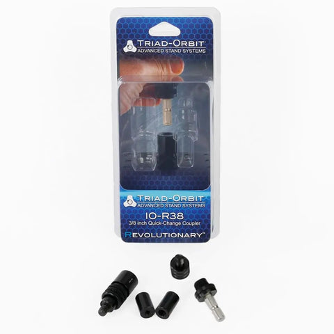 Aluminum Threaded Retrofit Quick Change Coupler 3/8 Inch With Threaded Male Mounting Stud for IO Vector Utility Bars IO-C Clamps