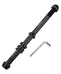 Beefed Up Heavy Duty Adjustable Thru Axle Skewer For Bike Trainers 12x142 to 148mm, CNC Aluminum Alloy, Black P1.5 with wrench