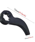 Three Eighths Inch Crowbar Adapter Head For Tight Spaces Heavy Duty Pry Bar Wrench Adapter with adjustable angle, black steel