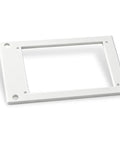Top Shelf Rack Mount Plate For Intelligent Controllers 19 Inch Server Bracket Secure White Adapter with mounting holes.
