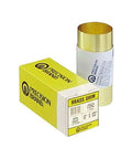 Brass Shim Stock 6 Inch By 60 Inch Roll 260 Alloy Half Hard Cold Rolled 0.002 Inch Thick For Precise Shimming with packaging