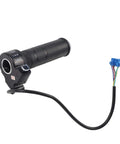 Ride Smooth With This Electric Scooter Throttle Handle Featuring 3-Speed ABS Switch For Precise Control And Weather-Resistant Waterproof Design To Up Your Daily Commute Game., black ABS 3-speed throttle handle with cable and connector for scooter handlebars