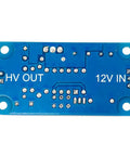 Back view of 170V DC High Voltage Boost Converter For Vacuum Tubes And Nixie Clocks Drives 6E2 Magic Eye Level Indicators.