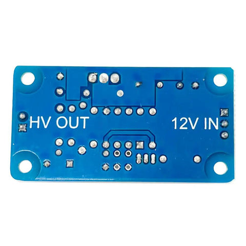Back view of 170V DC High Voltage Boost Converter For Vacuum Tubes And Nixie Clocks Drives 6E2 Magic Eye Level Indicators.