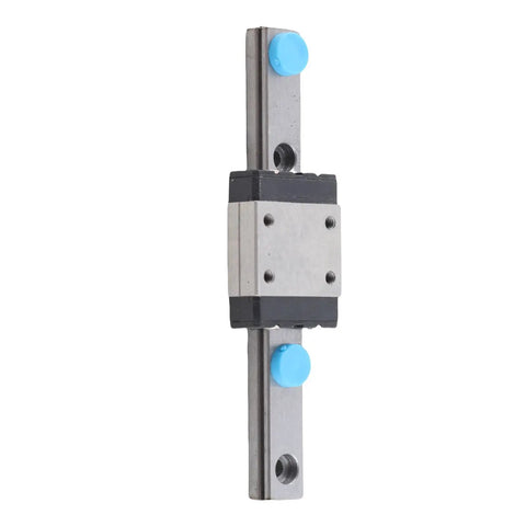 Precision Linear Rail Guide With 7mm Wide Slide Block With Ball Retainer And Built In Lubrication System in vertical view