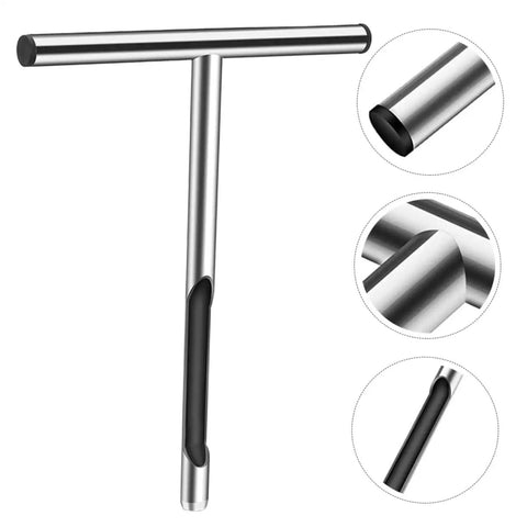 Heavy Duty Handle Soil Sampler Probe In Stainless Steel Pro Grade Durable And Lightweight Lawn Care Tool For Soil Testing
