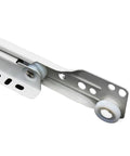One Pair Ultra Quiet Bottom Mounted Concealed Drawer Slide Tracks with Heavy Duty Ball Bearing System showcasing steel body and smooth glide.