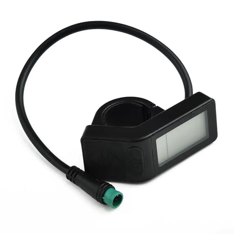 Black KT-LCD4 E Bike Display Panel For 24V 36V 48V Electric Bicycles with 5 Pin Connector and cable