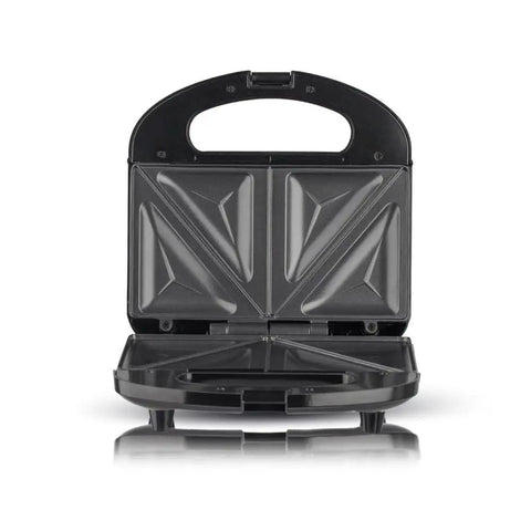 Get This Electric Panini Press With Nonstick Plates For Perfect Grill Sandwiches, opened design showing nonstick plates.