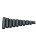 Black ABS Round Spacers Kit For M4 Screws, Unthreaded Standoffs, Metric 7Mm OD By 4.2Mm ID, 10 Size Range From 4Mm To 25Mm, 120 Pieces