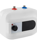 Premium Super Smooth 110V Under Sink Electric Water Heater Delivering Rock Solid 1500W Instant Heat with control panel.