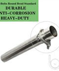 Heavy Duty 2.5 Inch Muffler Exhaust Clamp Stainless Steel U Bolt For 2.5 Inch Pipes, Clamp On Tip Pipes Connection, close-up view
