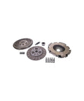 Heavy Duty Clutch And Lightweight Aluminum Flywheel Conversion Kit For 1999 To 2003 Ford F250 F350 Super Duty 73l V8 Diesel Manual Transmission parts on white background.