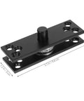 Hidden Heavy Duty Stainless Steel Door Hinge With 360 Degree Rotation For Secret Doors And Cupboards Concealed Pivot Hinge for Cabinets, black hinge.