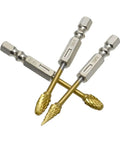 Top Shelf Tungsten Carbide Rotary Burrs With Kickin Cutting Speed And Quarter Inch Hex Shank for precise metal and wood work.