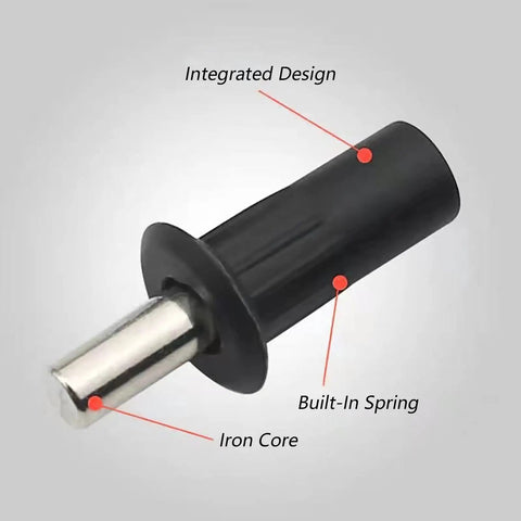 No Fuss Slam Free Cabinet Door Repair Pins And Soft Close Damper Pack 20 Piece heavy duty plastic stopper with iron core and spring design.