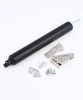 Soft Closing Door Closer 35Kg Adjustable Speed Positioning Door Stop Hardware Black with screws and brackets