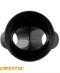 Front view of 4 Inch To 2-1/2 Inch Dust Collection Splitter Fitting For Hoses showing opening and structure.