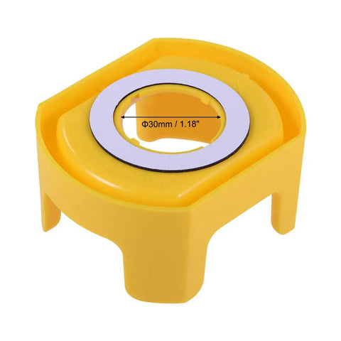 30Mm Push Switch Button Protective Cover With Emergency Stop Warning Circle Yellow 2 Pack Keeps Accidental Presses From Happening Durable Plastic Shield For Industrial Switches single cover