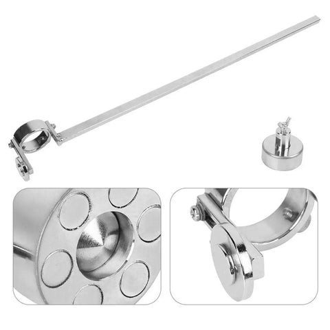 Circle Guide Wheel For Metal Cutting With Adjustable Height, Heavy Duty P80 Cutter, detailed view of magnets and adjustable ring.