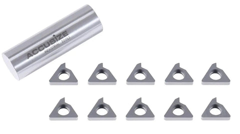 LT16ER 3 Carbide Shims for Indexable External Threading Holders with SER0625B16, metal tool accessory on white background