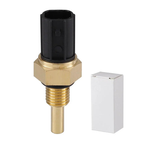 Plug And Play Coolant Temperature Sensor Replacement For 2001 2011 Honda Civic Accord And Acura Vehicles OE Grade 37870 PNA 003 37870 PLC 004 Direct Fit For Easy Install And Long Lasting Engine Temperature Reading brass sensor with black connector and box