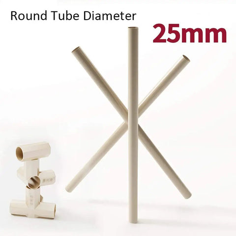 Slick Setup Portable Closet Organizer And Wardrobe Shelves Crafted From Thick Nonwoven Fabric Featuring Easy Pop Up Build And Smart Bedroom Storage Flex, showing 25mm round tube diameter and connectors.