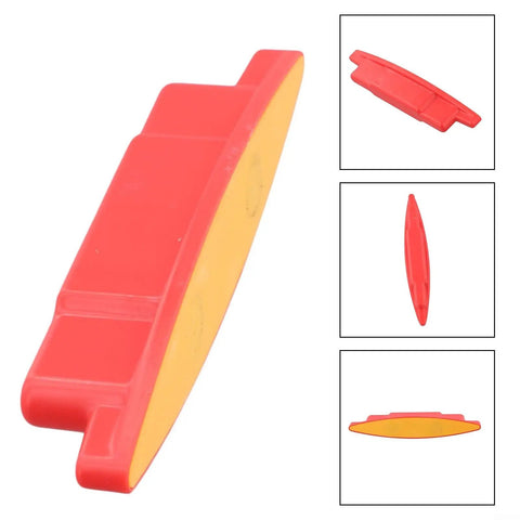 Magnetic Stud Finder Set Drywall Nail Screw Detector(E) in red and yellow, compact design for efficient detection of screws.