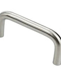 Sleek Silver Stainless Steel Cabinet Knobs And Drawer Pulls Set For Kitchen Cupboards, satin finish, modern furniture handle