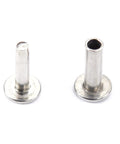 10 Pack Cutlery Rivets With Step Drill For DIY Knife Handles And Repairs USA Size 0.312 x 0.155 x 0.520 Inch Nickel Silver