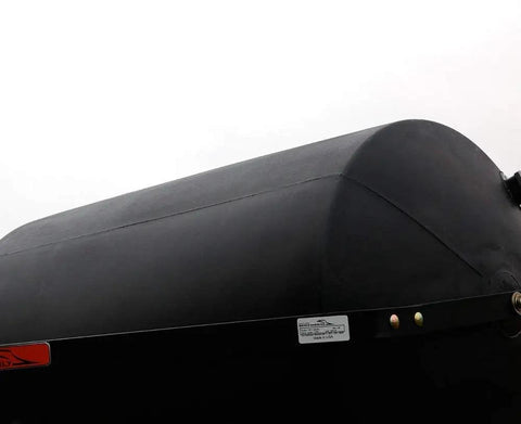 Side view of Tow Behind Poly Lawn Roller With 690 Pound Capacity And 36 Inch Rolling Width For Big Yards Easy Turn Plug For Quick Fill