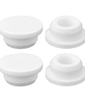 Top Shelf Rubber Sink Overflow Cover Cap 3 Pack White Silicone Drain Guard For Kitchen And Bathrooms Easy Snap Install Leak Blocker.
