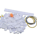 75 Pcs Mixed Plastic Gear Kit with rack, pulley, belt, worm gear, single and double gears for DIY robotics and toy car projects