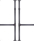 Industrial Pipe Table Leg Set 38 Inch By 14 Inch H Shape Iron Base For Bar Height Pub Tables Desks Nightstands DIY Wood Projects Heavy Duty Build For That Boss Industrial Vibe 2 Pack, showing a front view