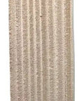 Side view of 8 Inch Leather Honing Stropping Wheel With Premium White Buffing Compound Made In USA Fits 1/2 5/8 And 3/4 Inch Arbors