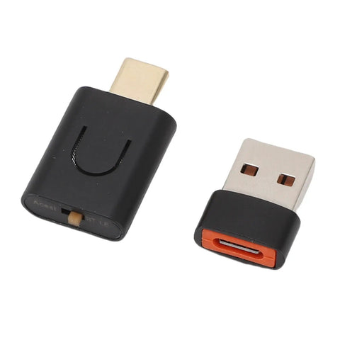 Bluetooth 5.4 Music Transmitter For USB C Devices, Dope Low Latency LE Audio, 10 Meter Range, Wide Compatibility For Wireless Listening And Voice Chat, Perfect For Smartphone, PC, TV, And Headphones, USB-C and USB-A adapters