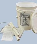 Emergency Safety Shower Tester Kit With Funnel, Handle, And Pail for Industrial And Laboratory Testing And Flushing includes PVC pipes and pail.