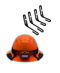 Full Brim Hard Hat Clips For Lift Brand Helmets, Patent Pending And Front Back Size Options, USA Made, Easy Install, Durable Clips