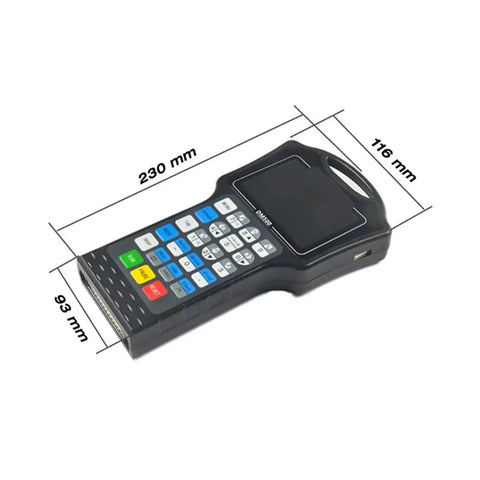 3 And 4 Axis DM500 Handheld Offline Motion Controller With Pendant For CAD CAM G Code USB Flash Drive Included 500kHz Fast CNC Controller For Precise Machining And Plug And Play Portable Offline Programming, 230 x 116 x 93 mm