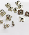 36 Piece Hockey Helmet Repair Kit Includes 6 R Shape Visor Clips 6 Rubber Gaskets 20 Screws With Nuts 4 Chin Strap Adapters