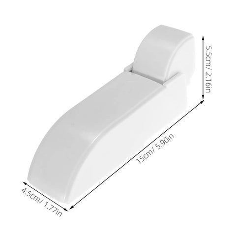 Beefy Heavy Duty Freezer Door Hinge With Strong Spring, Universal Chest Freezer Lid Replacement for Home Kitchens, shown dimensions.