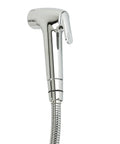 Handheld Bidet Sprayer For Diapering And Shattaf Use PVC Hose In White And Gray Metal T Valve With Water Pressure Control