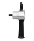 Double Head Metal Cutting Drill Attachment with 360 Degree Adjustable Handle for Cutting Iron, Stainless Steel, Aluminum, and Copper