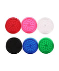 Six Pack Transparent Portable Herb Grinder Set With Storage Compartments Two Point Three Inch Plastic Spice Grinder For Manual Grinding