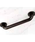Meridian 12 Inch Solid Brass Grab Bar One And A Quarter Inch Diameter Polished Brass Bath Safety Rail in shower setting