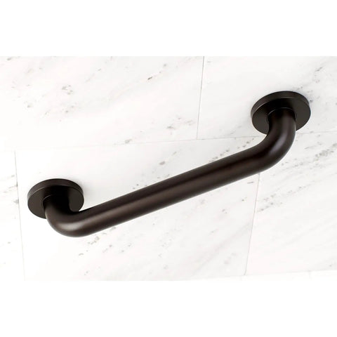 Meridian 12 Inch Solid Brass Grab Bar One And A Quarter Inch Diameter Polished Brass Bath Safety Rail in shower setting