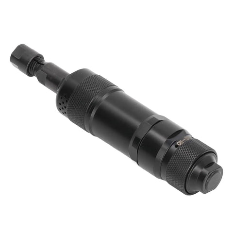 Heavy Duty Pneumatic Die Grinder, US Style Compact Air Powered Tool with Tight Precision Chuck, used for metal grinding detail work.