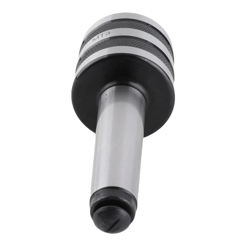 CHICIRIS MT3 revolving live center for lathe, metal shaft with black end cap