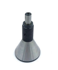 Pro Grade En31 Alloy Steel Bell Punch And Center Punch Set For Spot On Round Bar Centering Machinist Home Garage Diy Gear Killer Precision Easy Handling Setup, showing steel bell punch with knurled grip.