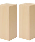 Two Pack 6 By 3 By 3 Inch Basswood Carving Blocks For Whittling And Beginner Woodworking, Soft Bass Wood Blanks For Home Crafts